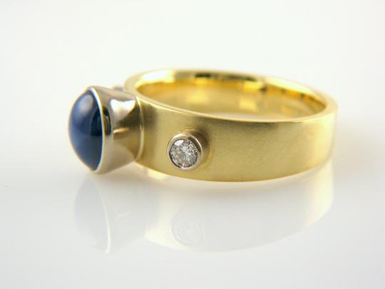  Sapphire and Diamond Ring