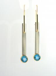 Swiss Blue Topaz Earrings