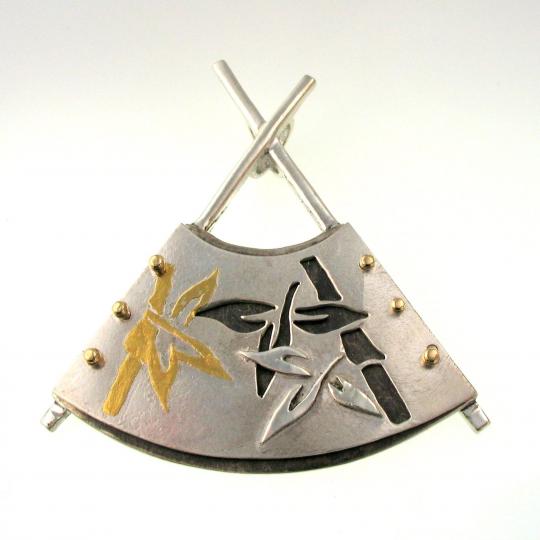Bamboo Fan Pendant